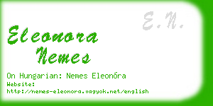 eleonora nemes business card